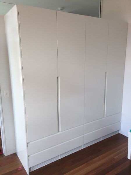 Tall White Cabinets — Innovative Design in Salamander Bay, NSW