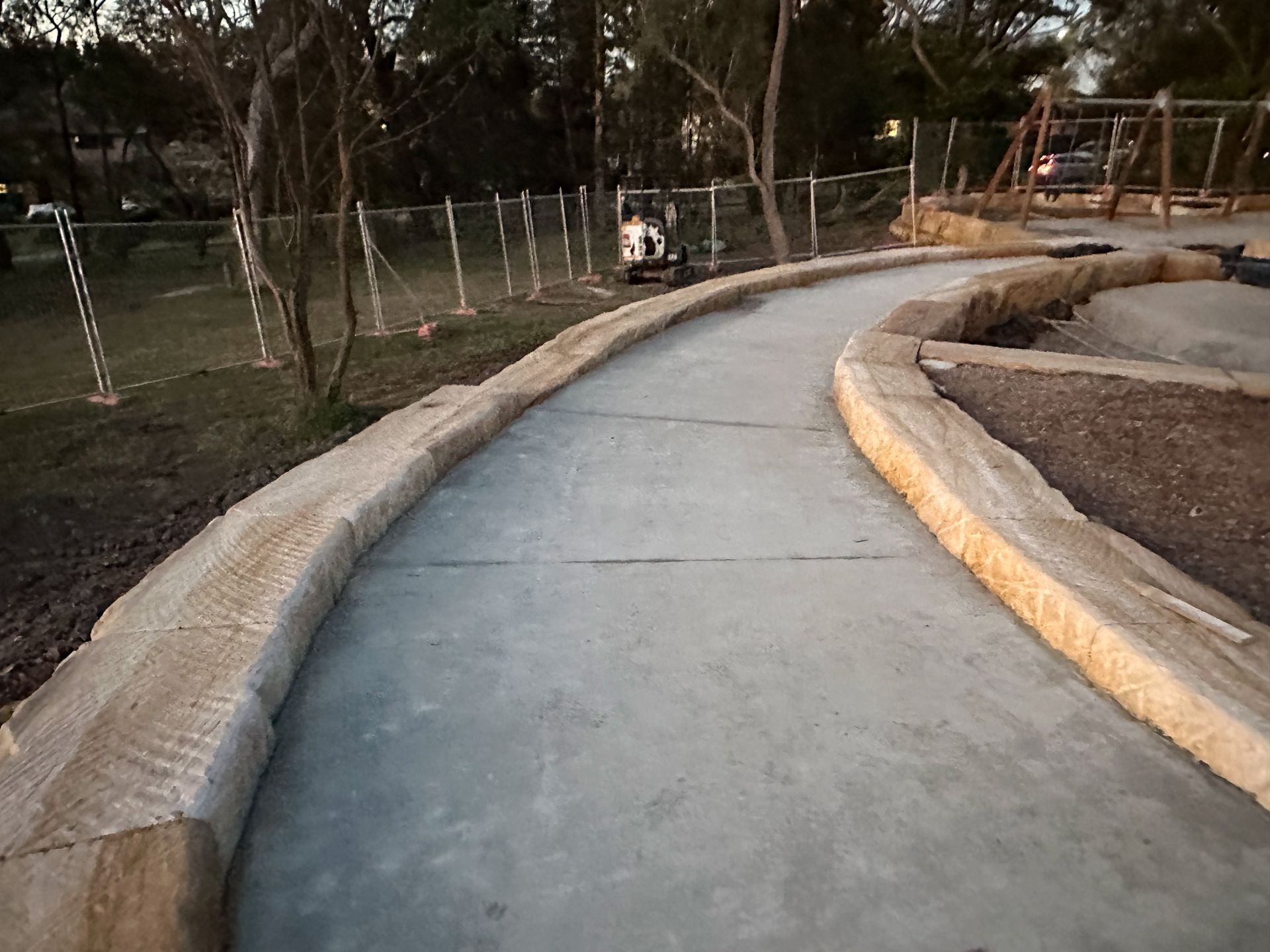Landscaping and block retaining walls