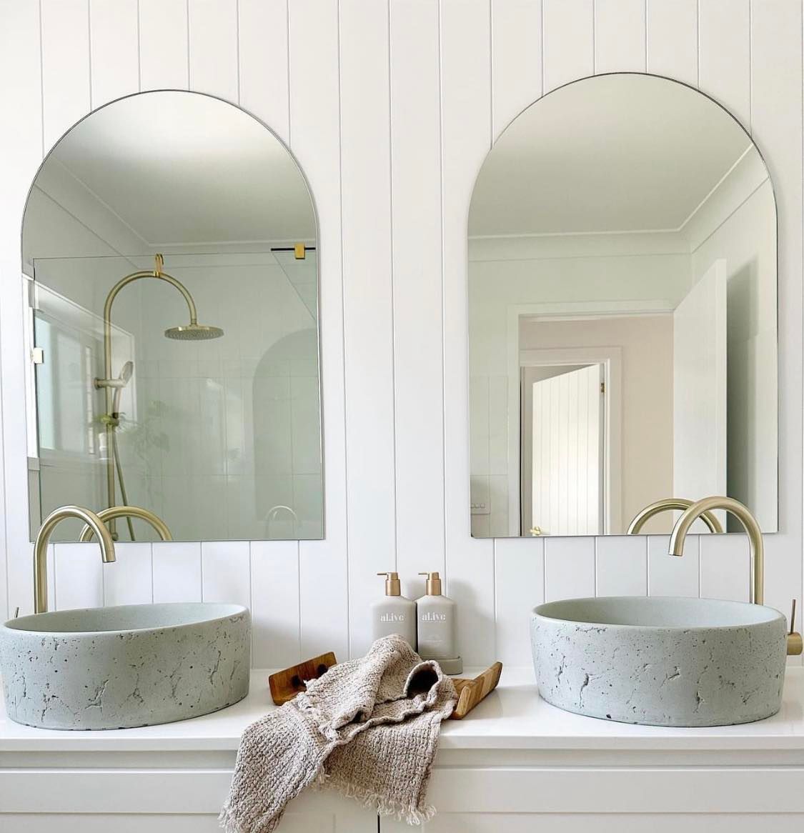 Dual Mirrors Above Sink — Plumbtek Solutions In Mudgeeraba, QLD