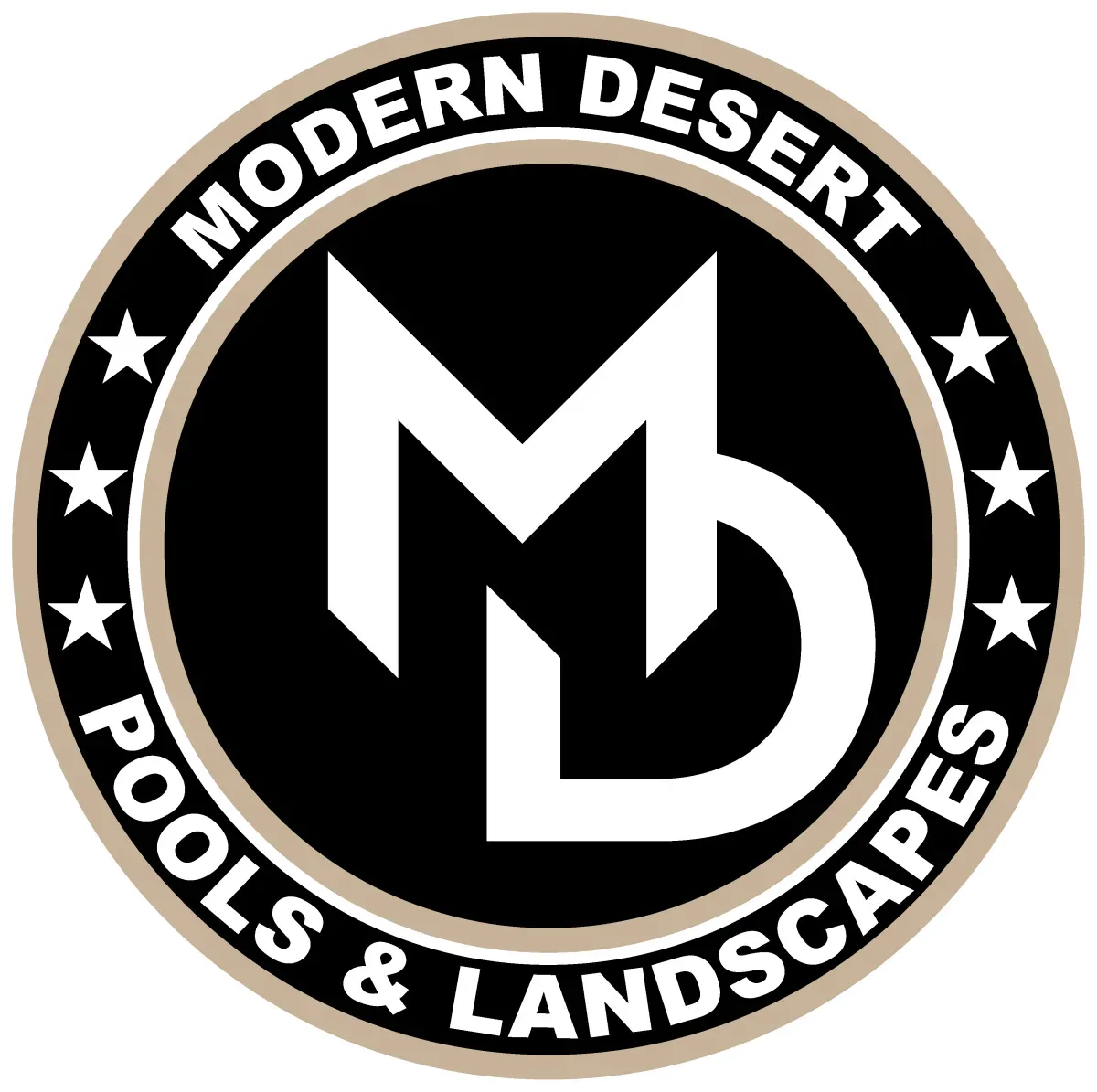 Modern Desert Pools & Landscapes Logo