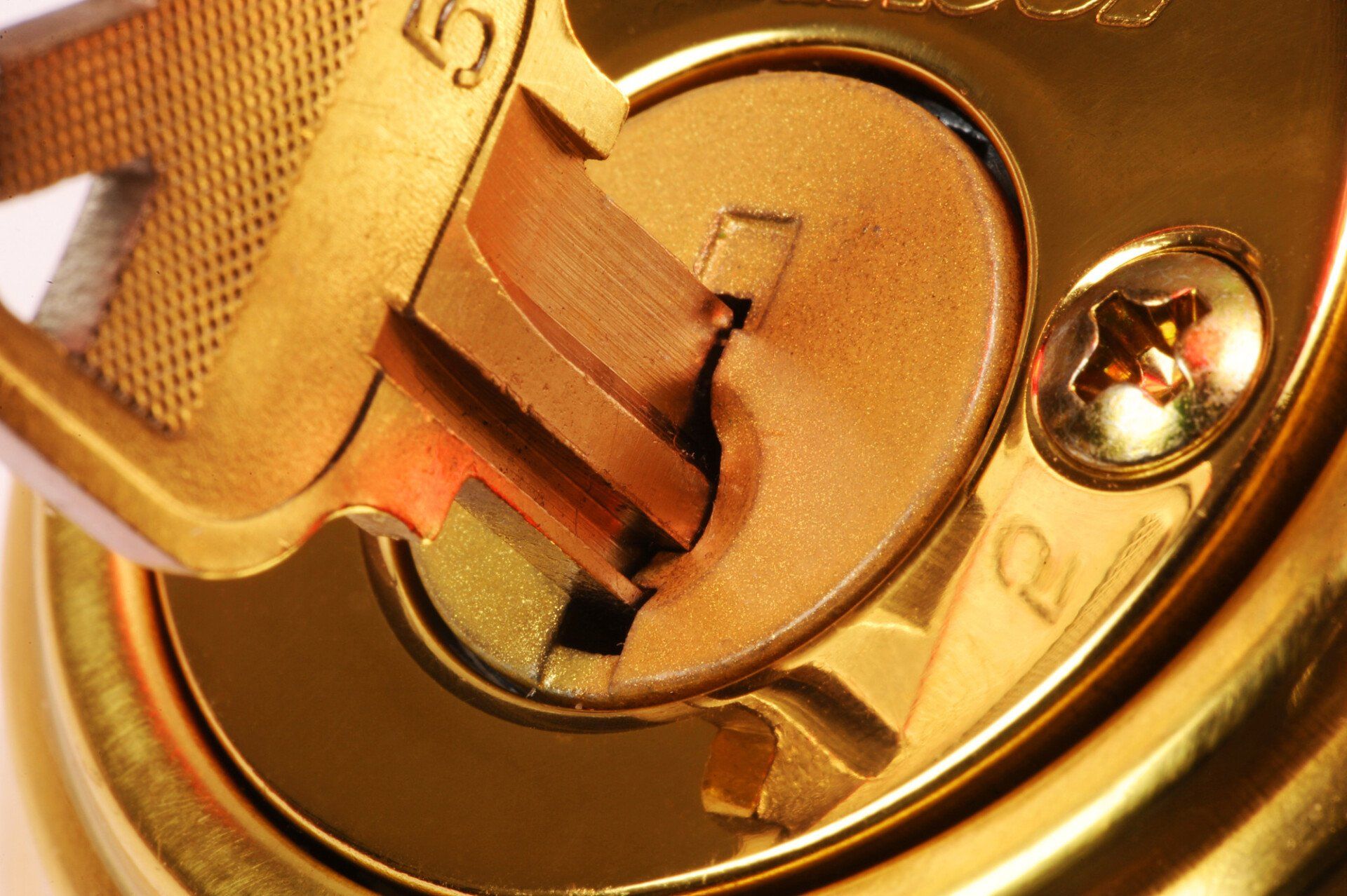 uPVC door with key in lock