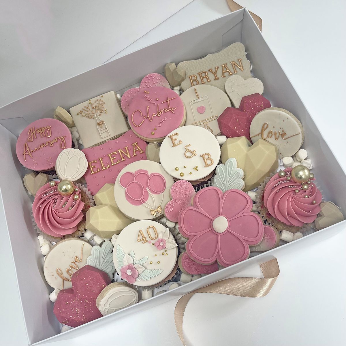 40th Birthday biscuits Bramhall