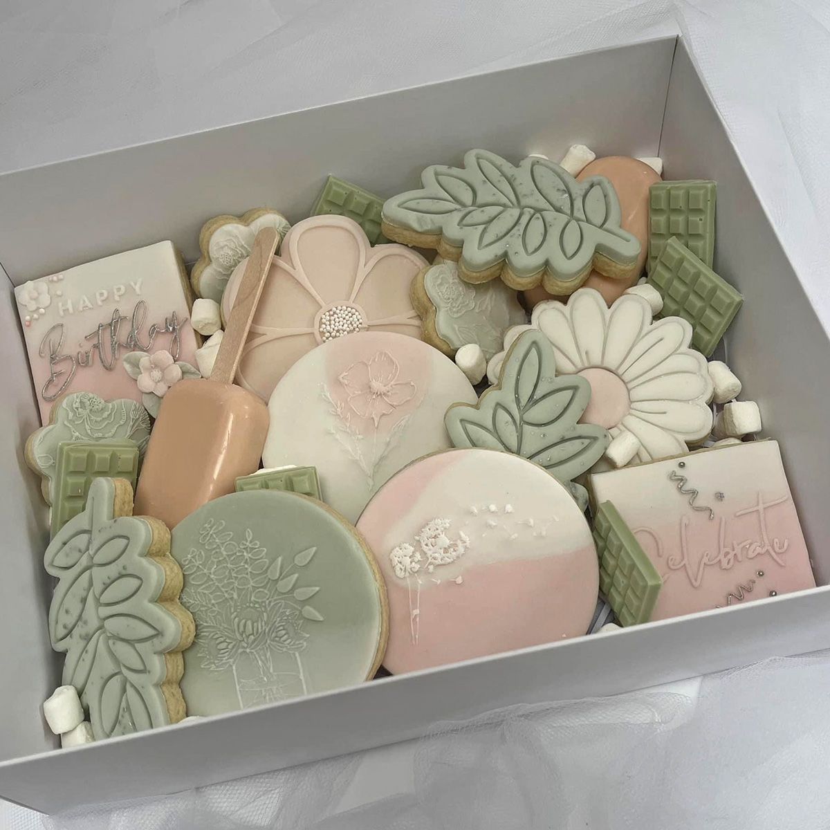 Birthday biscuit box Bramhall