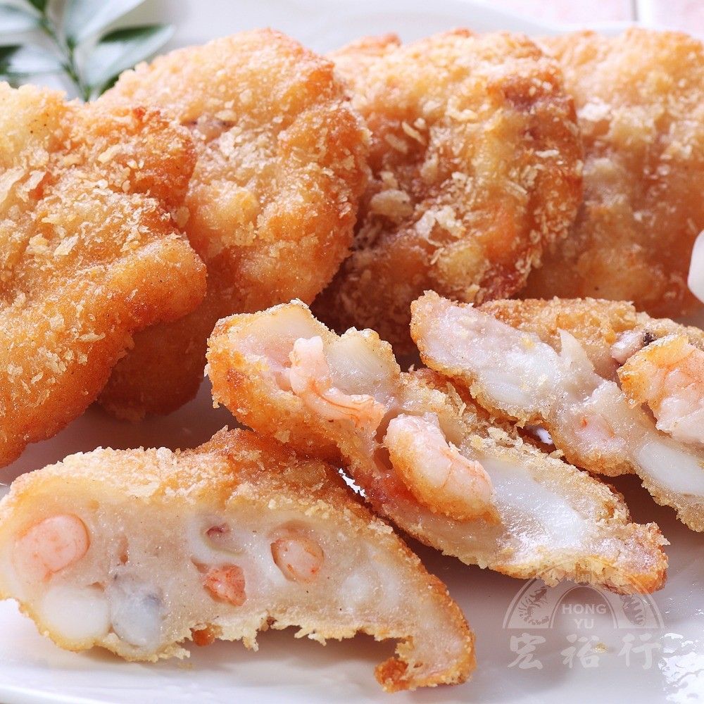 【宏裕行】花枝蝦排(300G/盒)