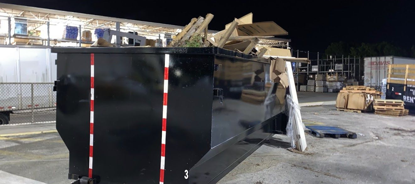 Overloaded dumpster