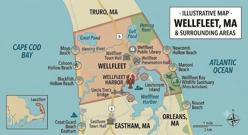 Wellfleet MA Map