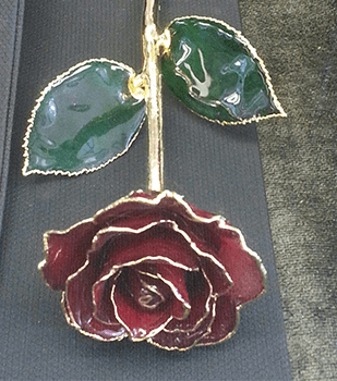 Metal Rose Brooch