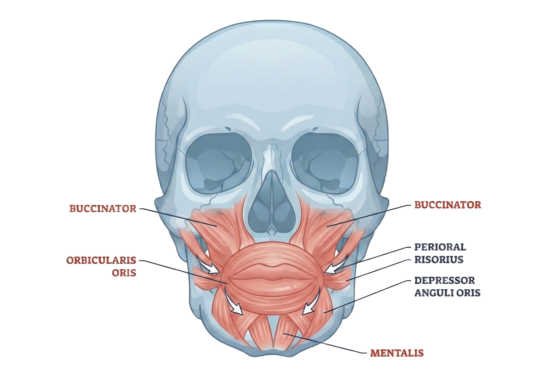 Illustration of chin reshaping and dimpling with botox