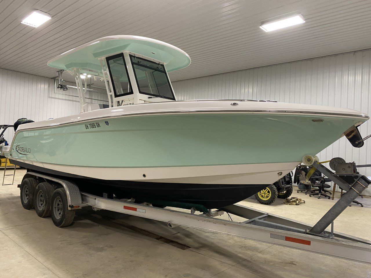 Green Boat Right Side View - Plain City, OH - Resurrection AutoWorx