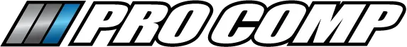 The word pro comp is on a white background