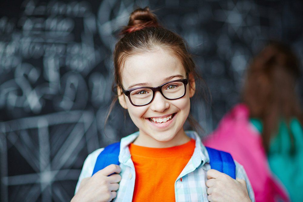 Girl with Eyewear — Chino, CA — Chino Optometry Center