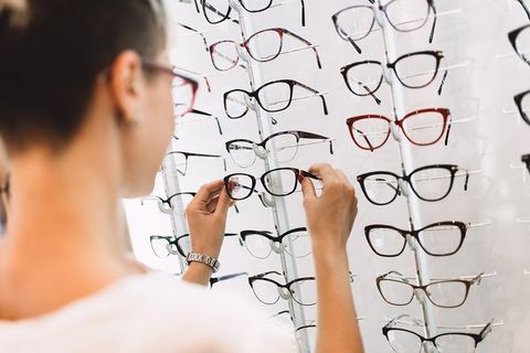 Woman in Optical Store — Chino, CA — Chino Optometry Center