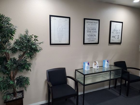 Office Waiting Area — Chino, CA — Chino Optometry Center