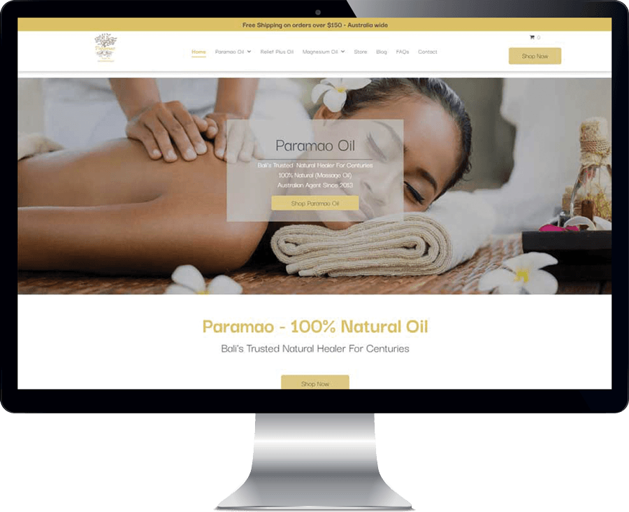Paramao Root Oil Website