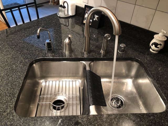 Kitchen Double Basin Sink — Lexington, KY — Pro-Fetick Plumbing