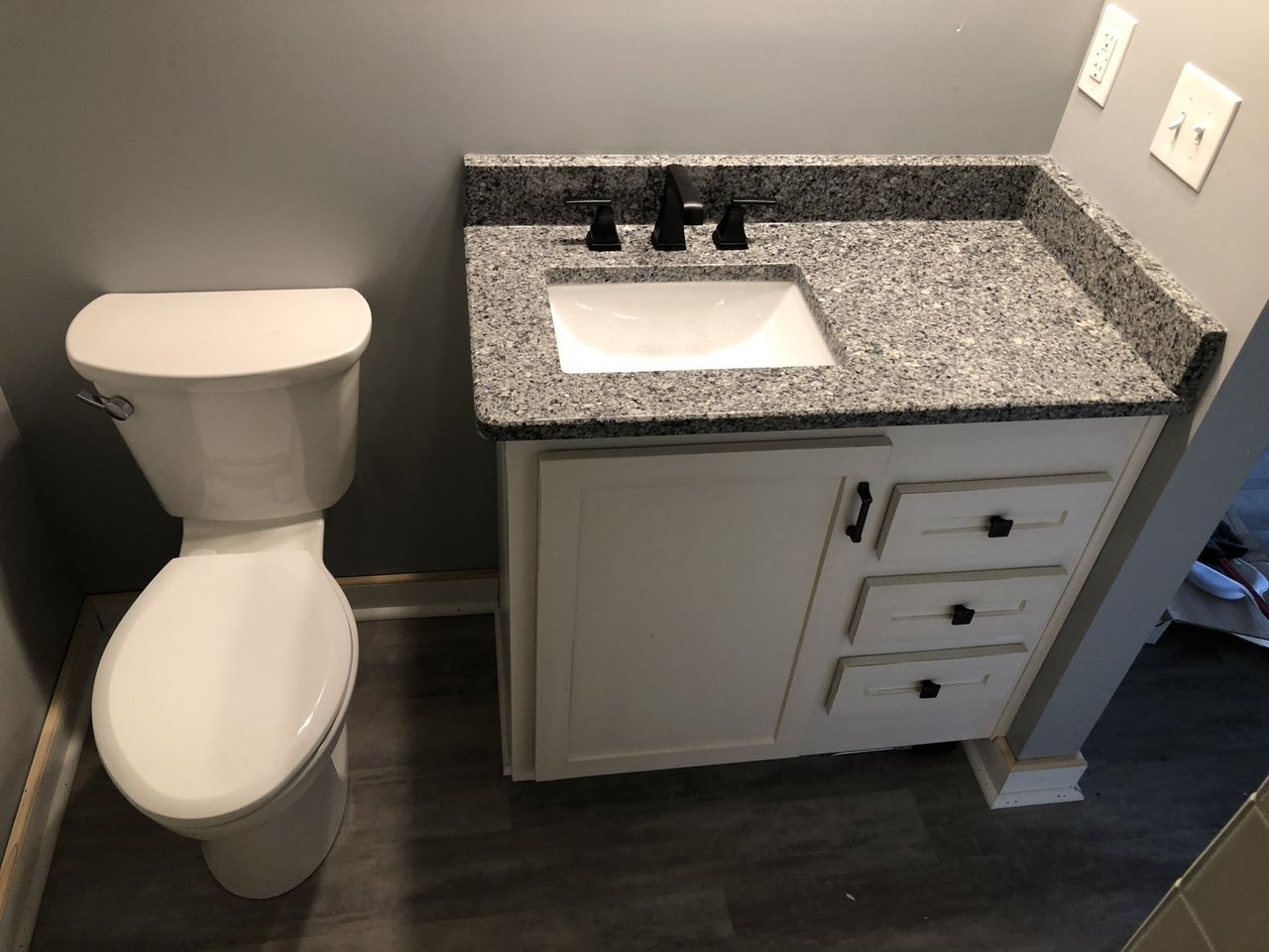 Home Bathroom Sink And Toilet — Lexington, KY — Pro-Fetick Plumbing