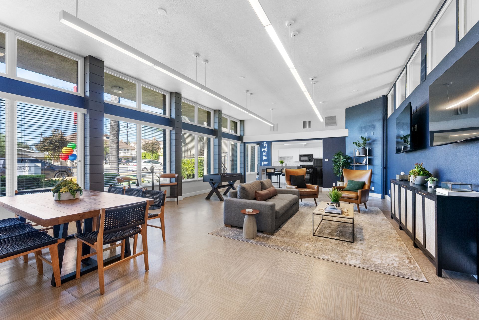 Community room with seating