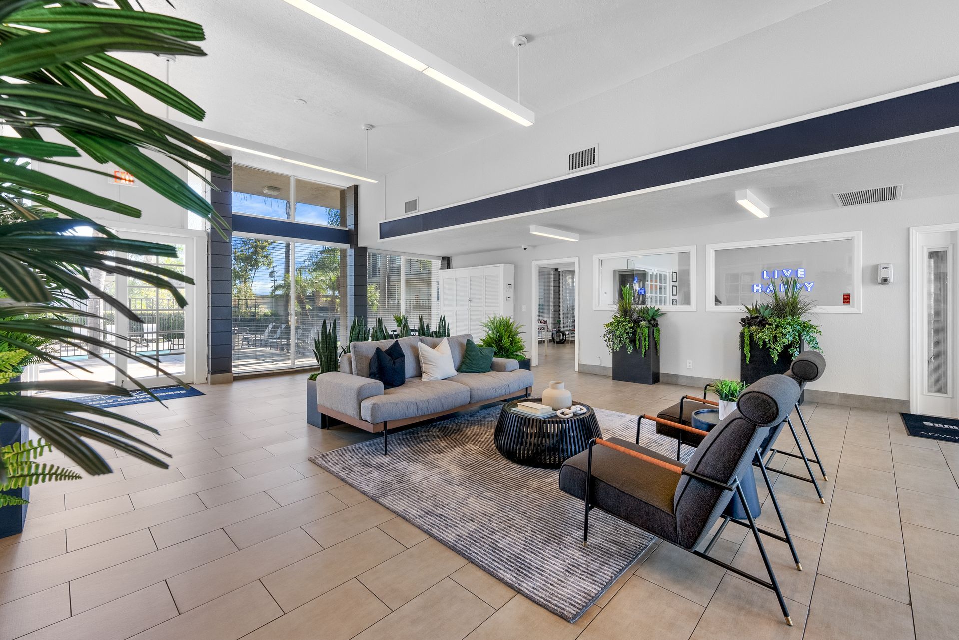 Main lobby with seating