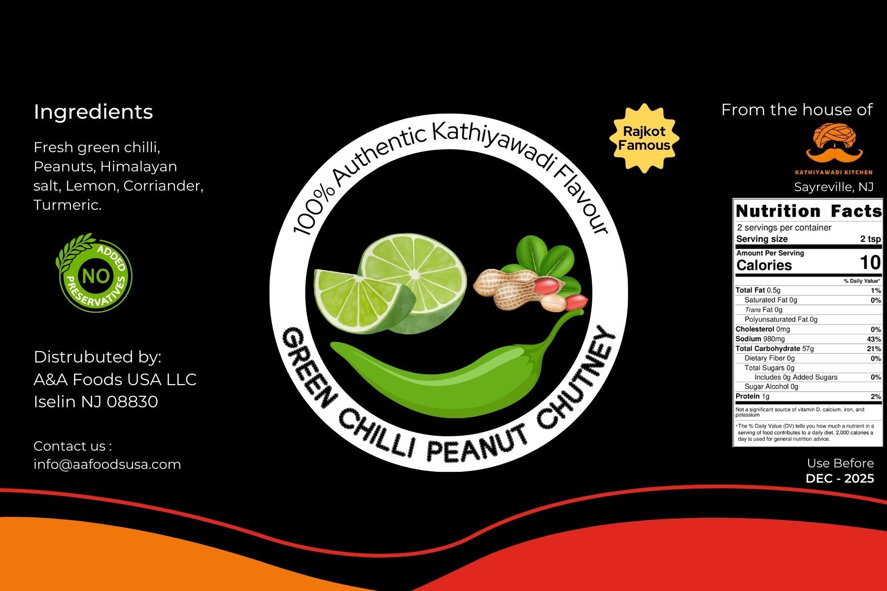 Rajkot's Famous Green Chutney - 8oz