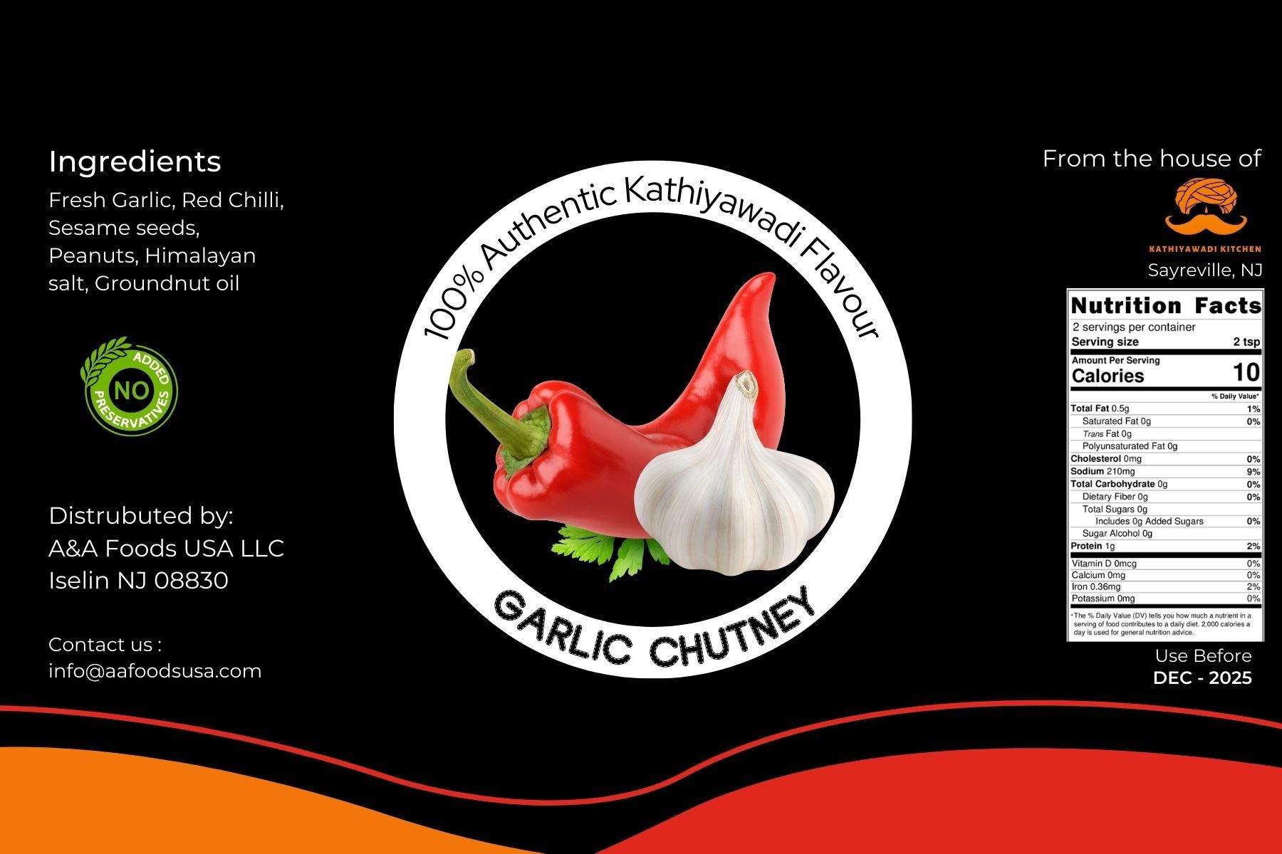 Garlic Chilli Chutney - 8oz