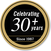 Celebrating 28 years logo