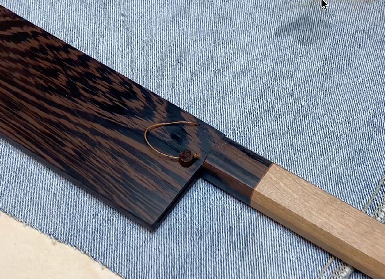 custom wenge chef knife sheath