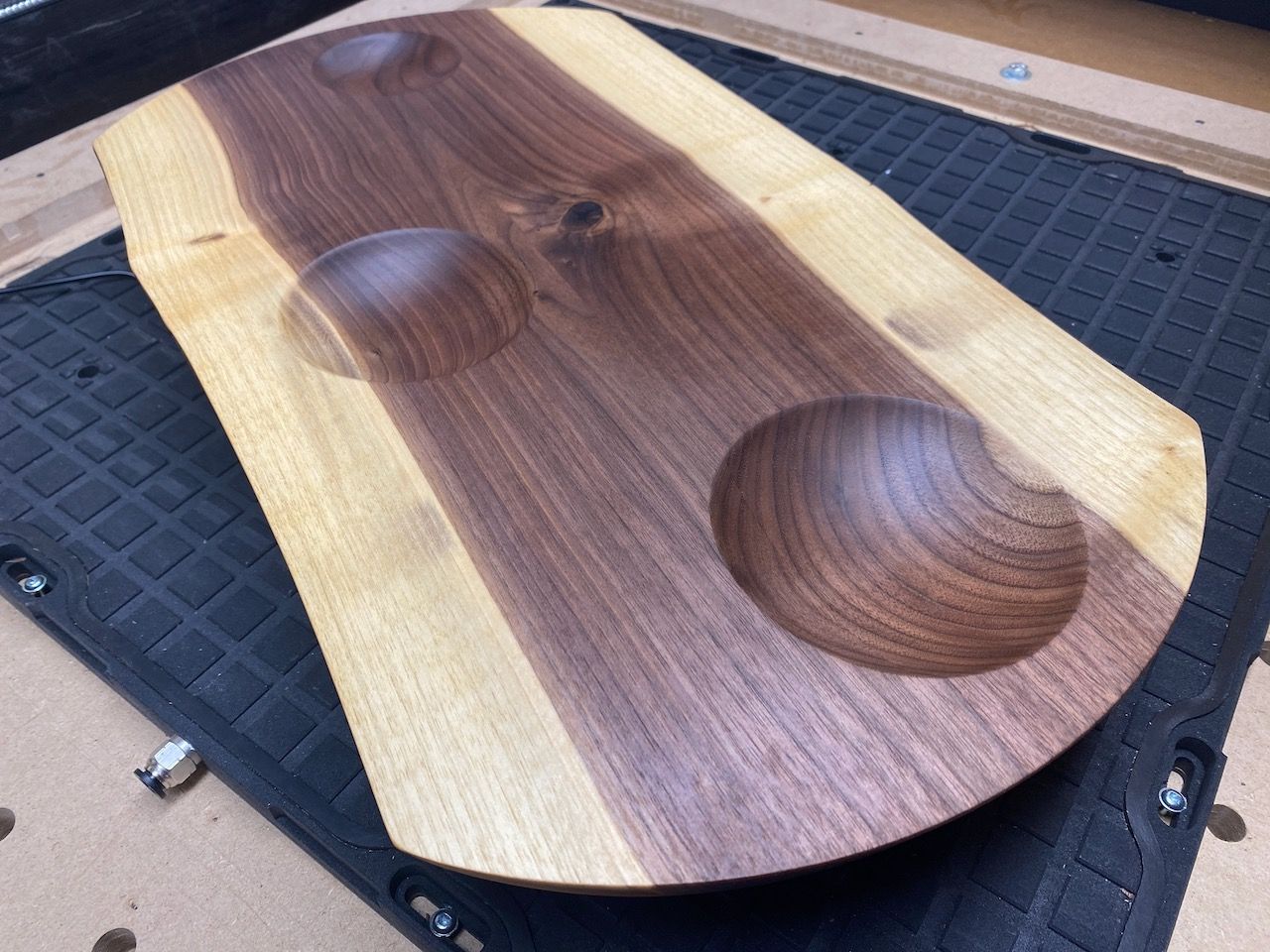 walnut live edge charcuterie board