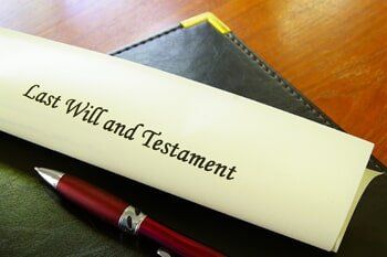 Last will and testament sign