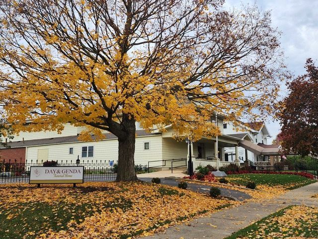 Exterior view of Day & Genda Funeral Home Frankfort location