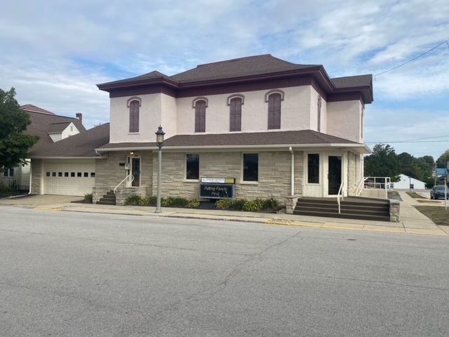 Exterior views of Reinke Chapel for Day & Genda Funeral Home in IN.