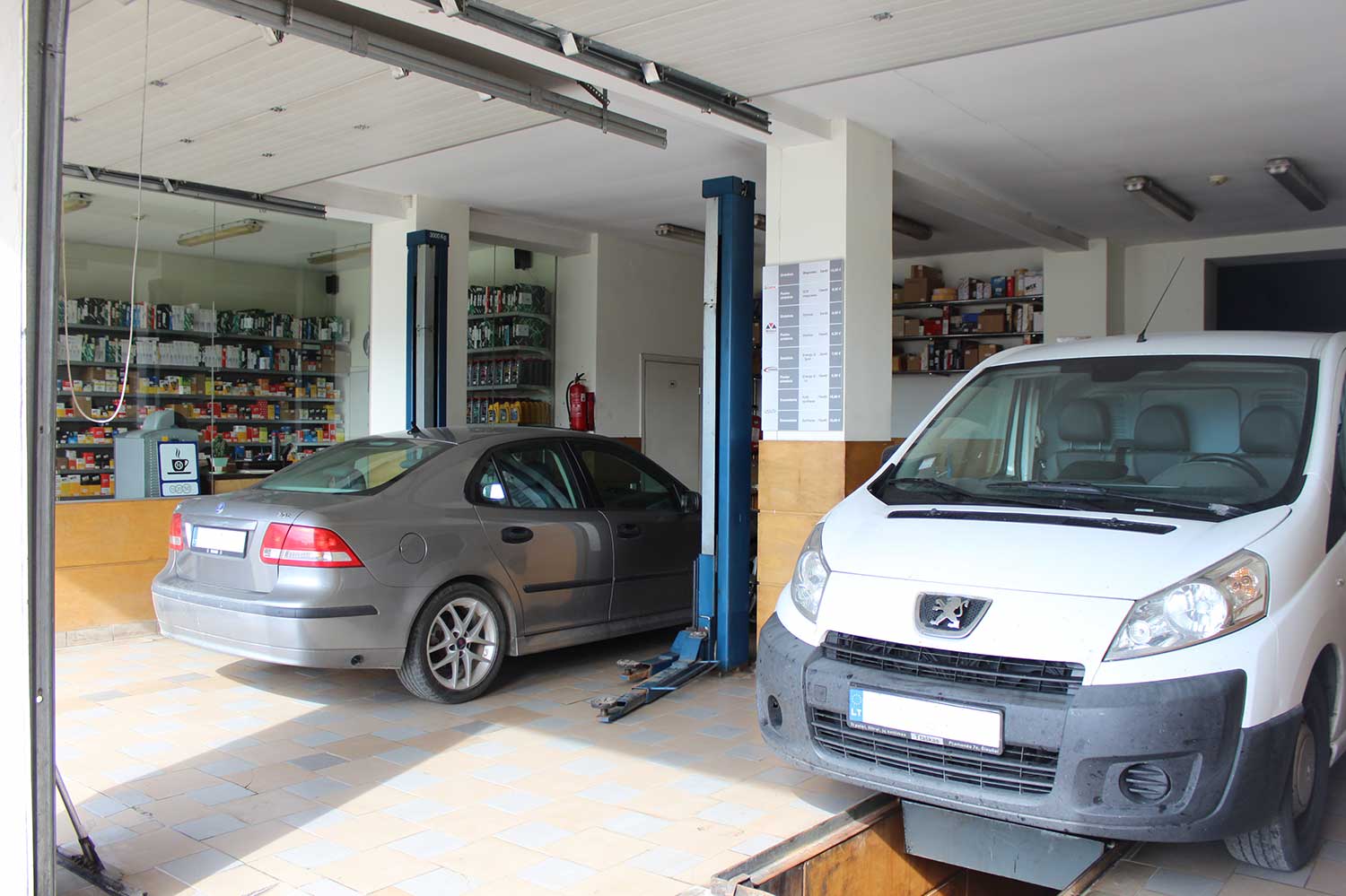 T taškas - parduotuvė autoservisas, ukmergė