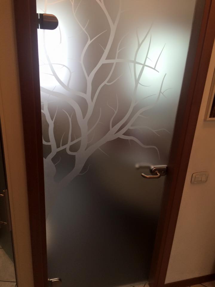 vetro per porta in legno