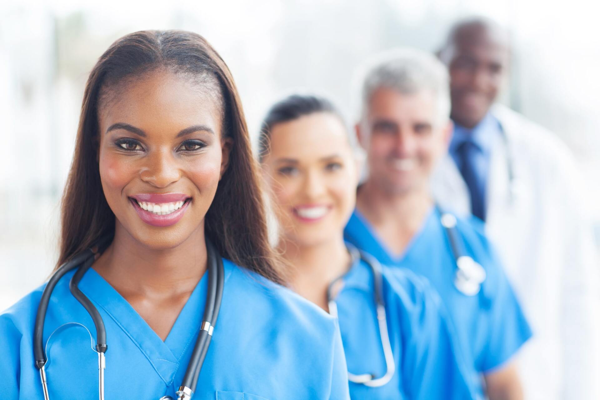 Smiling medical staff