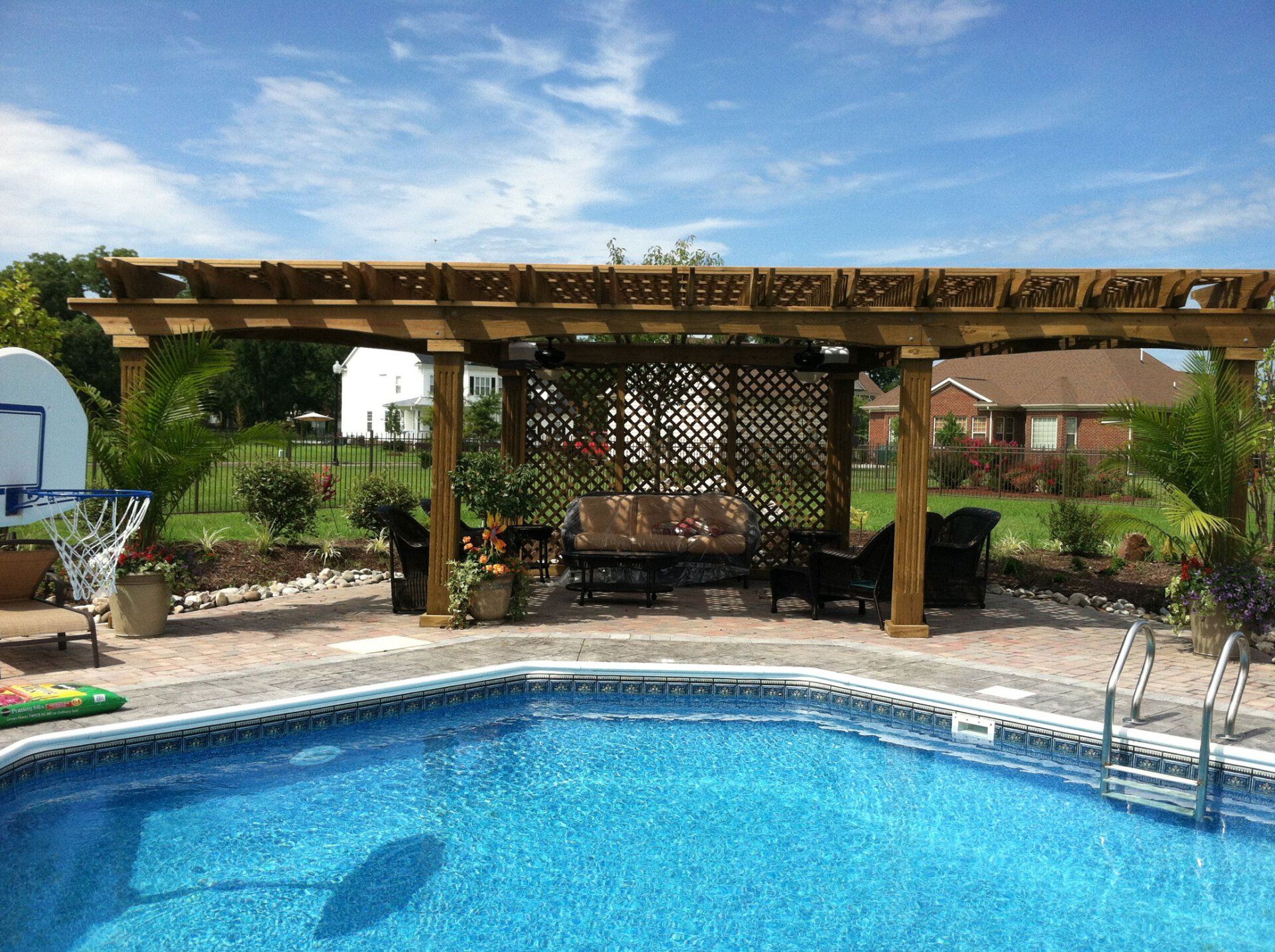 Cordero Pergola — Chesapeake, VA — Brooks Landscaping, Inc.