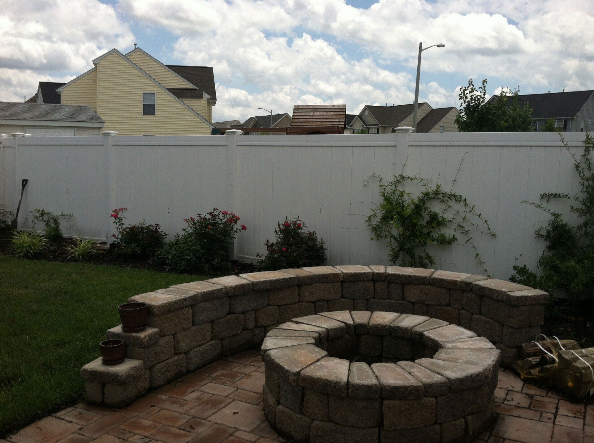 Freeman Firepit — Chesapeake, VA — Brooks Landscaping, Inc.