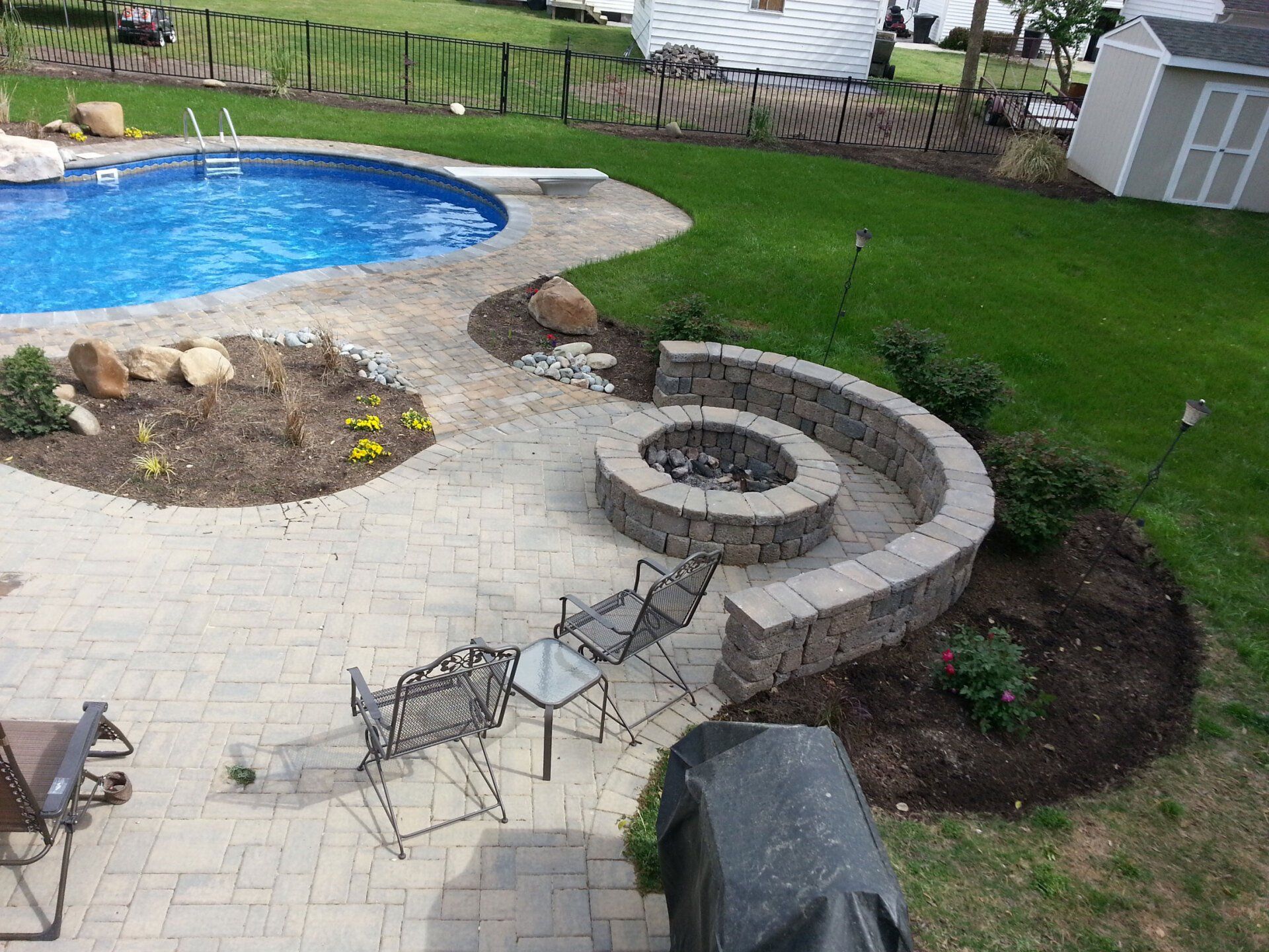 Gaspar Firepit — Chesapeake, VA — Brooks Landscaping, Inc.