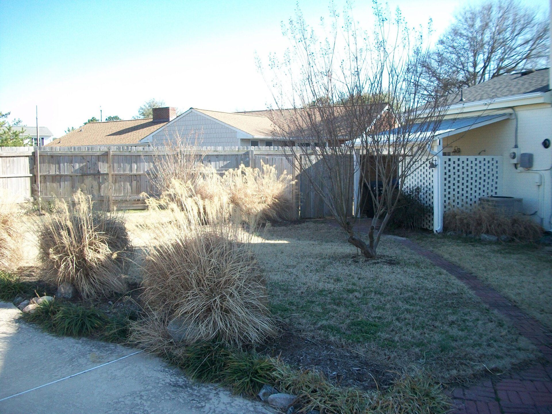 Jordan Backyard Before — Chesapeake, VA — Brooks Landscaping, Inc.
