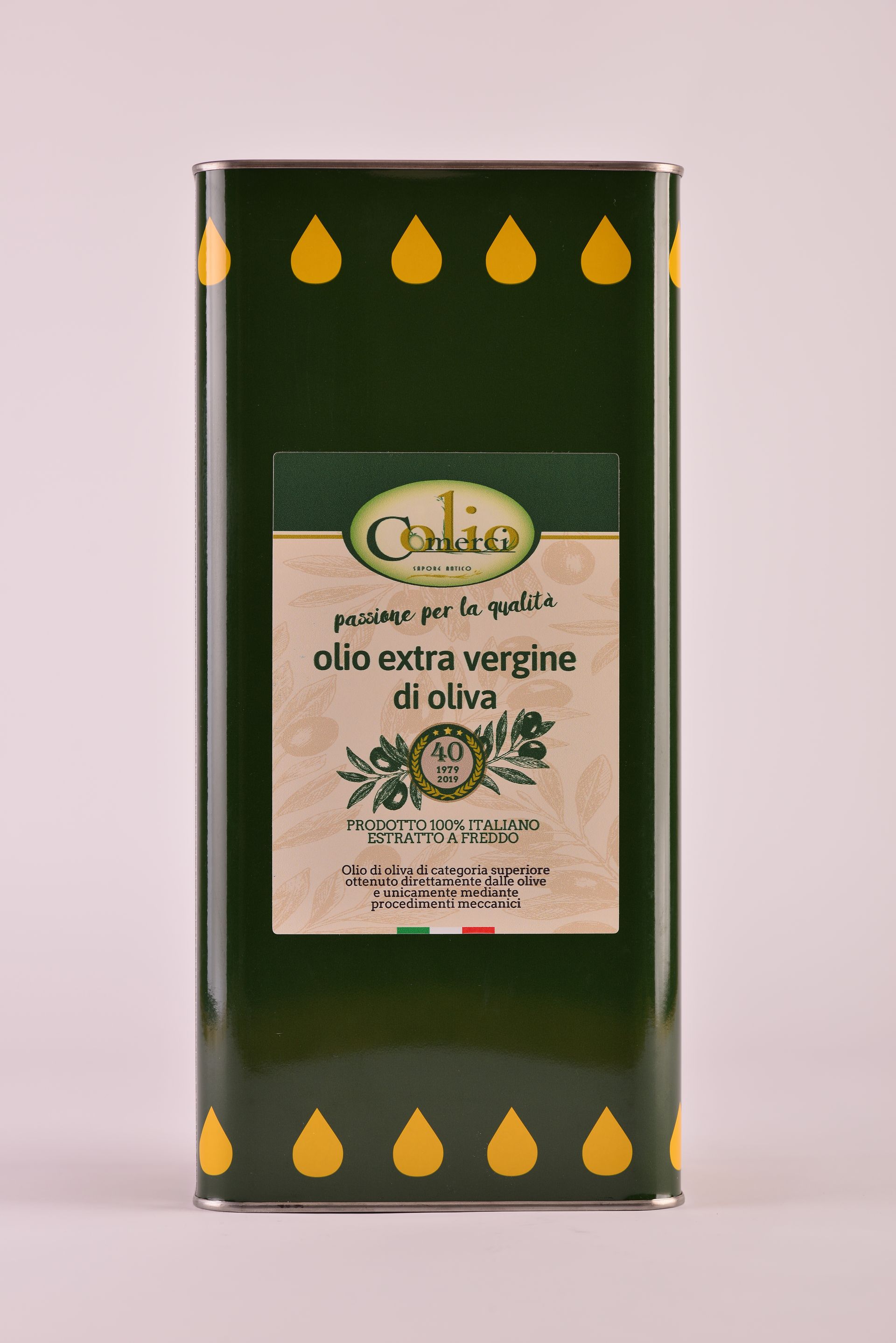 Olio extravergine d'oliva lattina da  5
 litri