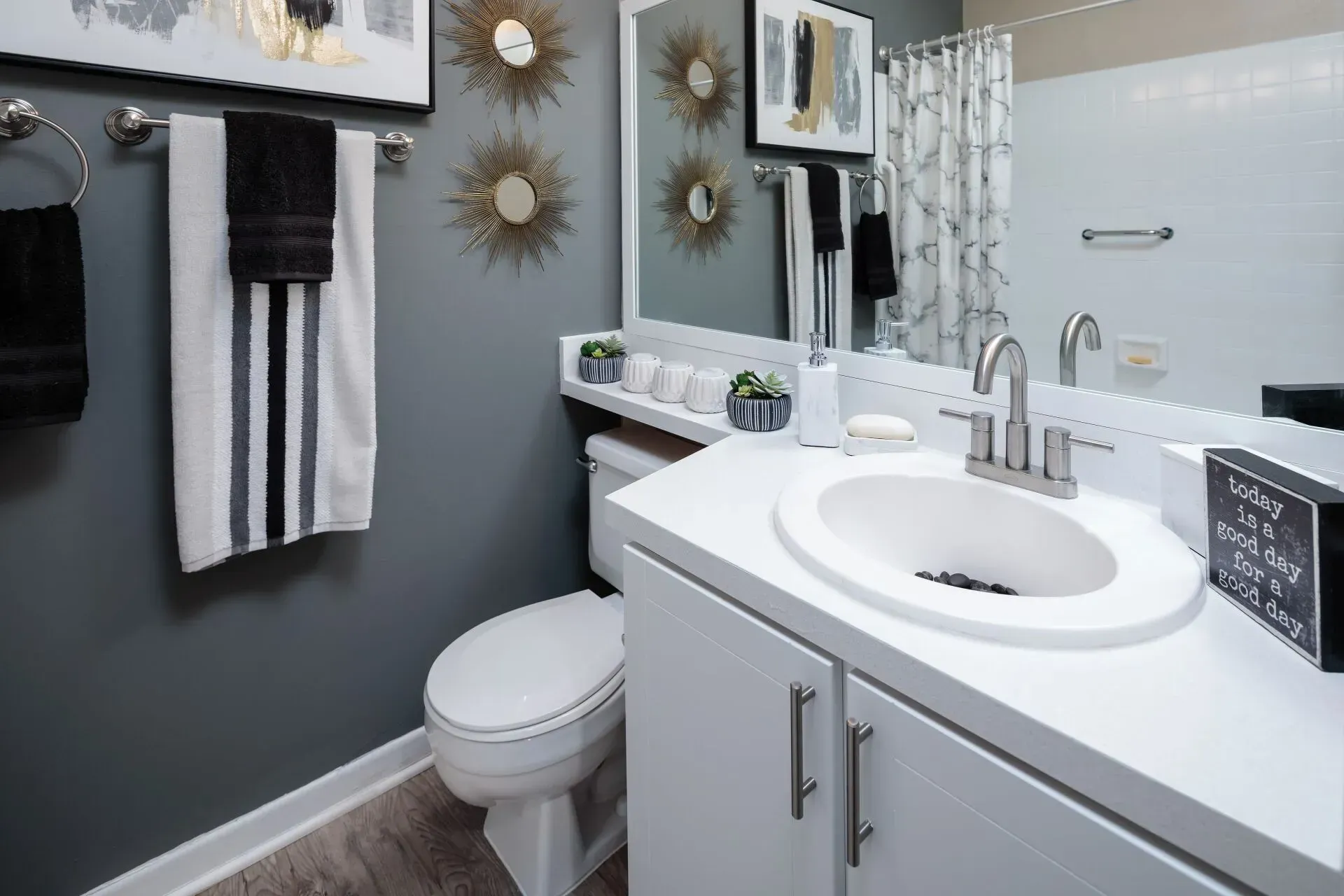 Bathroom at The Braxton.