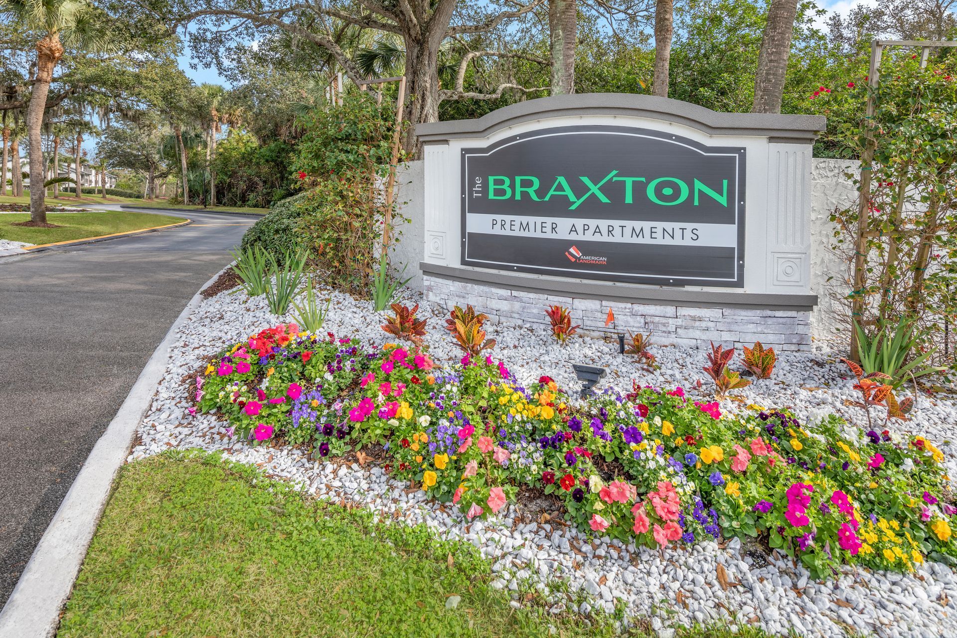 Community sign at The Braxton in Palm Bay, FL.