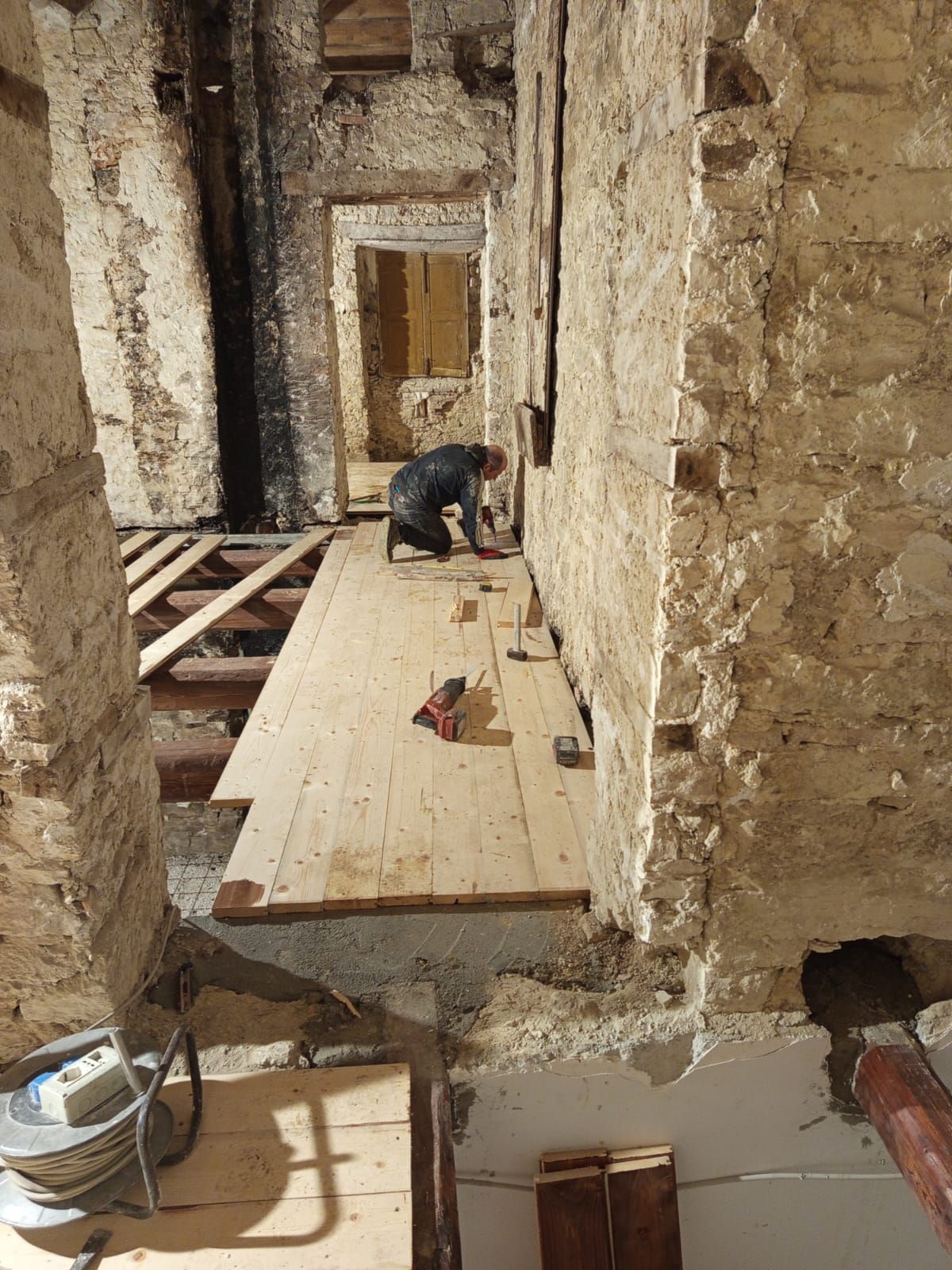 lavori chiesetta della madonna della neve del tratturo