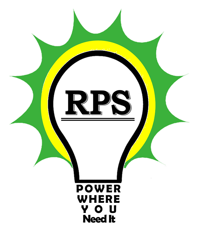 Logo for RPS: lightbulb outline with 