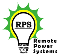 Logo for Remote Power Systems: Lightbulb shape with
