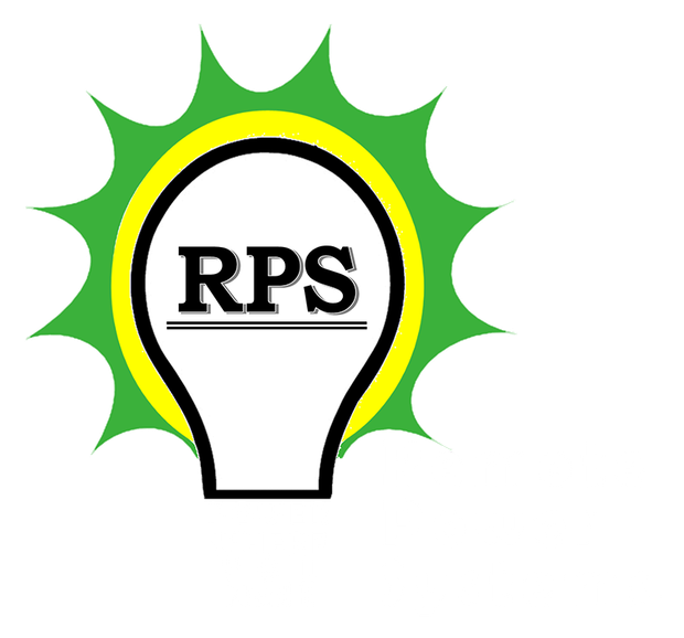 Green sunburst around a lightbulb shape with