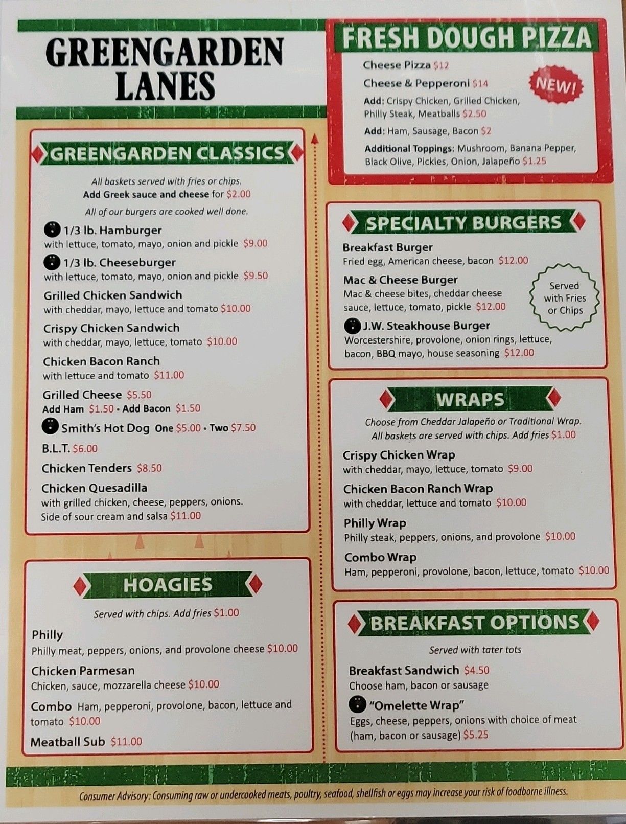 Menu page 2