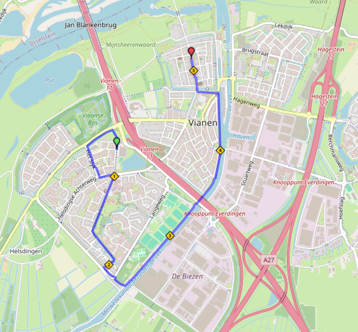 Hardlopen 5 km Dichtbij Vrijstad Vianen Loop