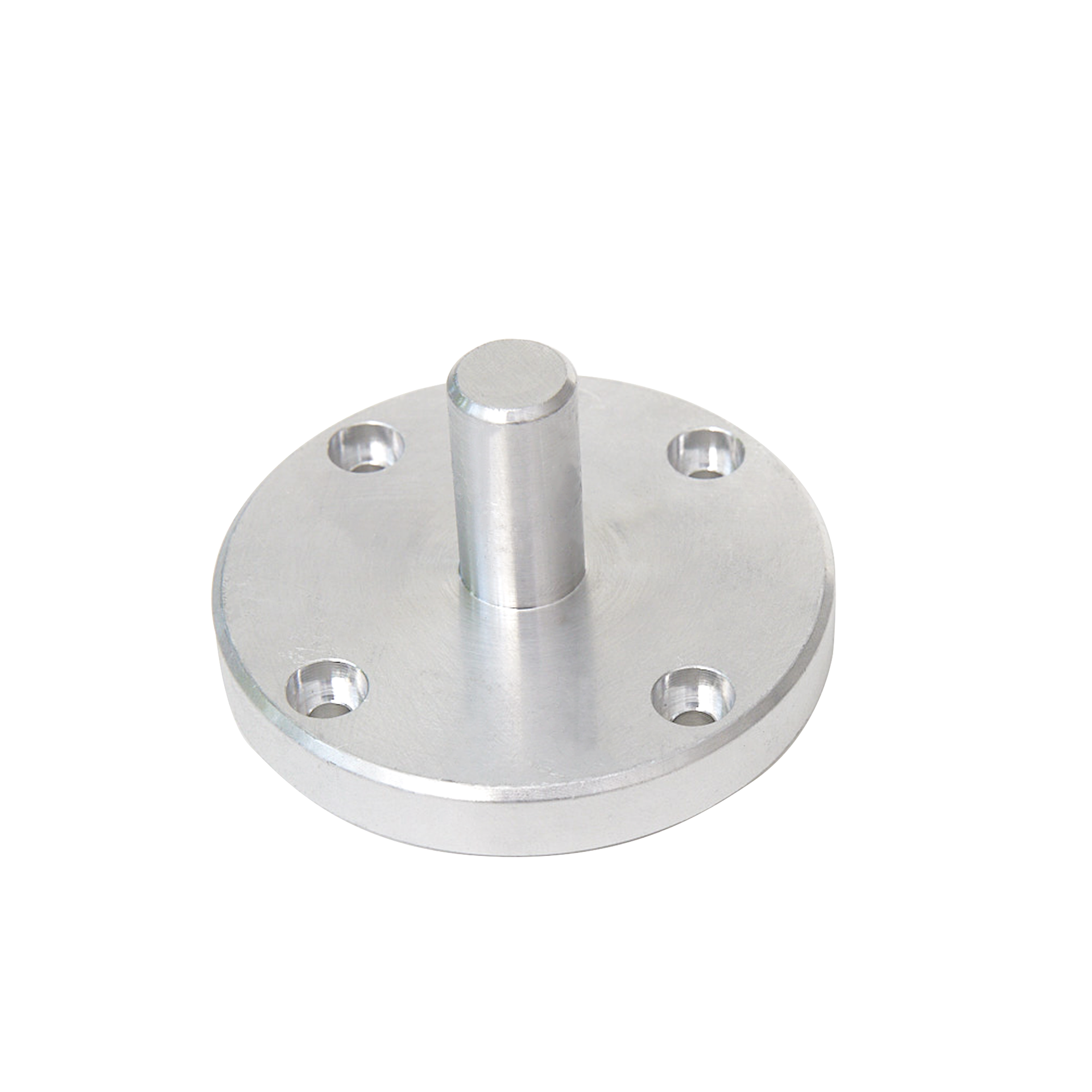 A metal item with holes in it on a white background.