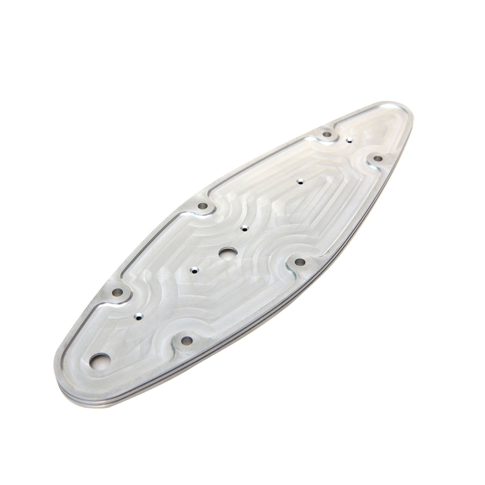 A white plate with holes in it on a white background