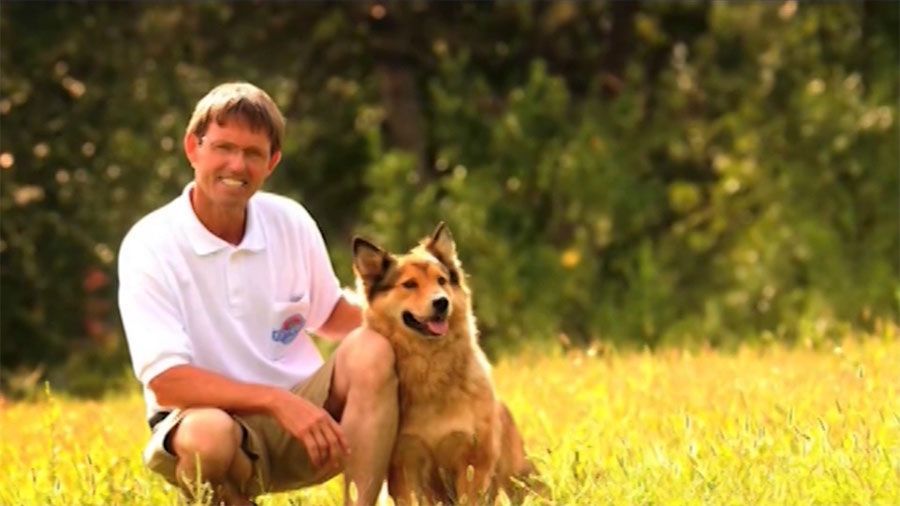 Business Owner and a dog