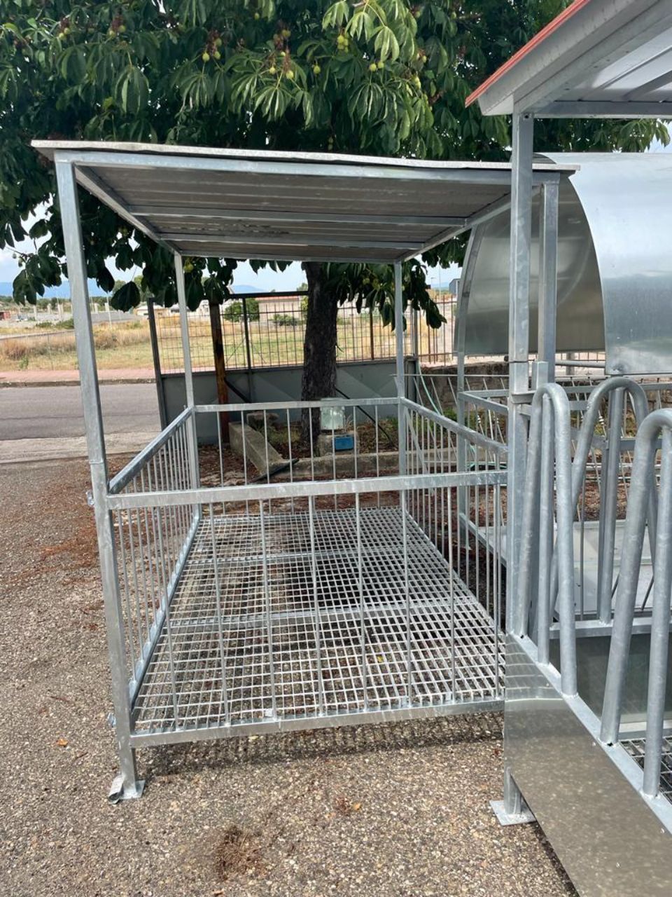 recinzione in ferro per stazionamento ovini